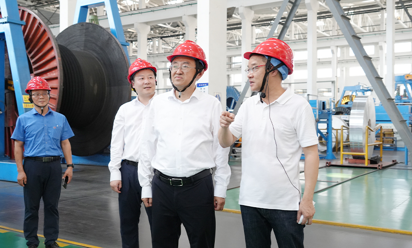 省人社廳朱從明廳長調(diào)研上上電纜 鼓勵企業(yè)發(fā)揮示范作用穩(wěn)崗擴崗促就業(yè)